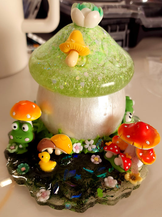 Mushroom Frog Garden